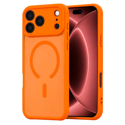MagSafe Case for Apple iPhone 18 Pro Max / 17 Pro Max, Techsuit, HaloFrost II, Orange
