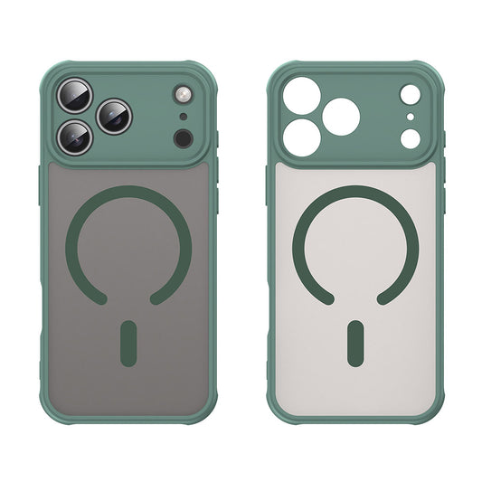 MagSafe Case for Apple iPhone 18 Pro Max / 17 Pro Max, Techsuit, HaloFrost II, Green