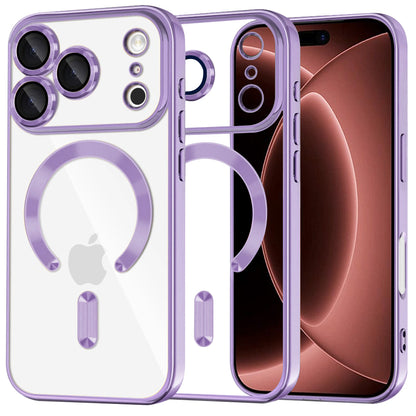 Coque MagSafe pour Apple iPhone 18 Pro Max / 17 Pro Max, Techsuit, Luxury Crystal, Violet Clair