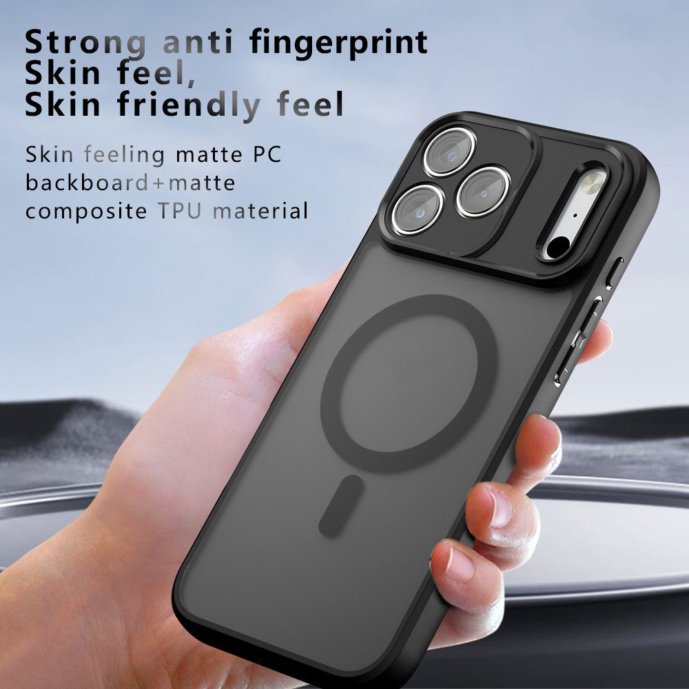 Coque MagSafe pour Apple iPhone 18 Pro Max / 17 Pro Max, Techsuit, PureFrost, Noir Satiné