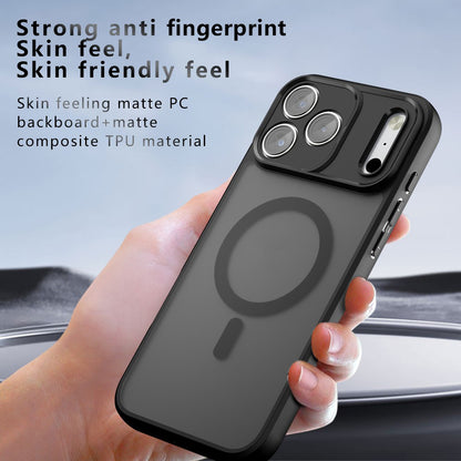 Coque MagSafe pour Apple iPhone 18 Pro Max / 17 Pro Max, Techsuit, PureFrost, Noir Satiné