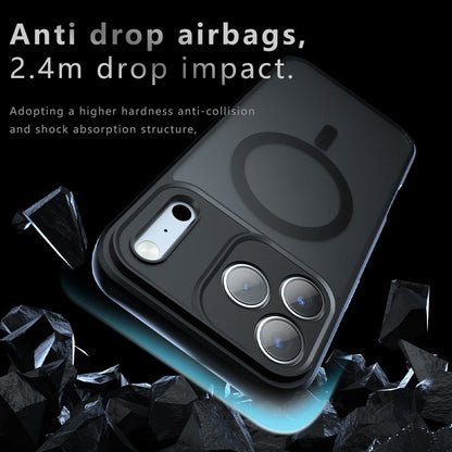 Coque MagSafe pour Apple iPhone 18 Pro Max / 17 Pro Max, Techsuit, PureFrost, Noir Satiné