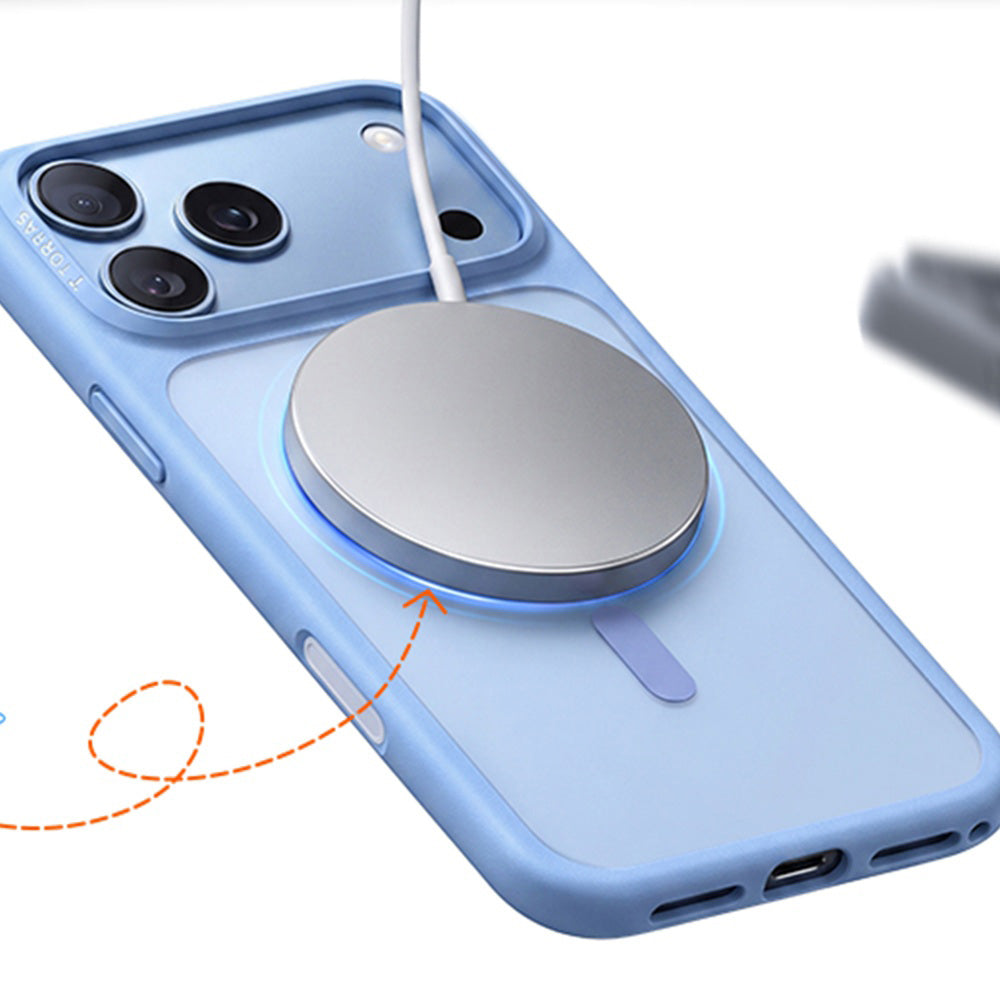 Coque MagSafe pour Apple iPhone 18 Pro Max / 17 Pro Max, Torras, Guardian, Bleue