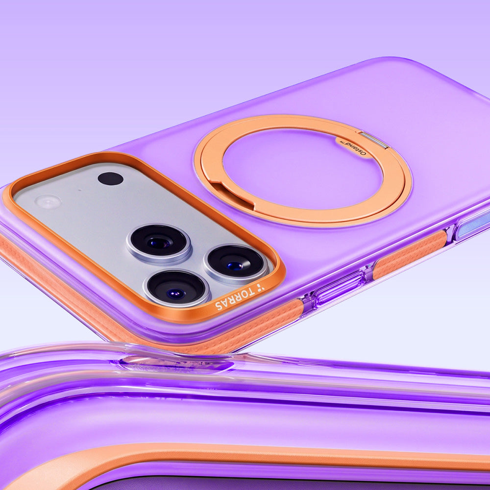 Coque MagSafe pour Apple iPhone 18 Pro Max / 17 Pro Max, Torras, Ostand O3 Hue, Violet