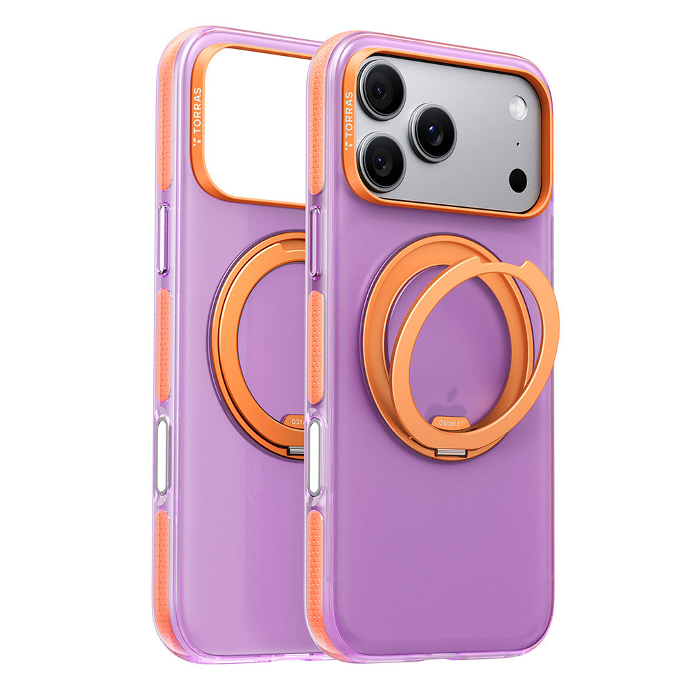Coque MagSafe pour Apple iPhone 18 Pro Max / 17 Pro Max, Torras, Ostand O3 Hue, Violet
