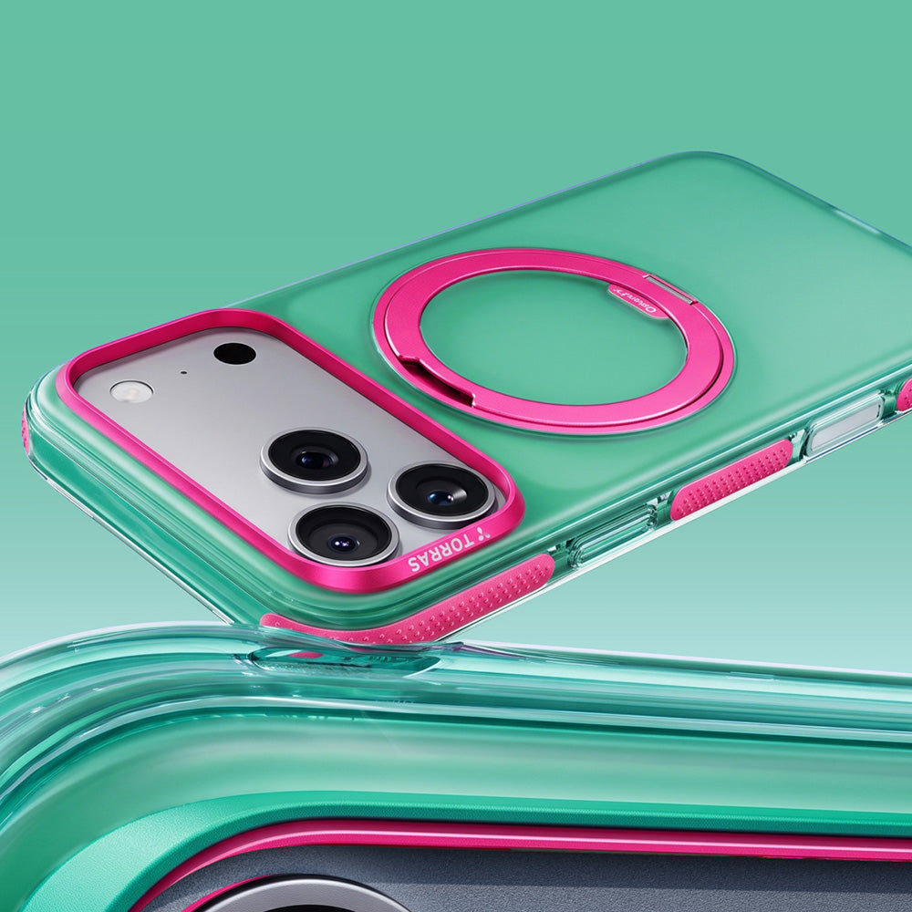 MagSafe Case for Apple iPhone 18 Pro Max / 17 Pro Max, Torras, Ostand O3 Hue, Green