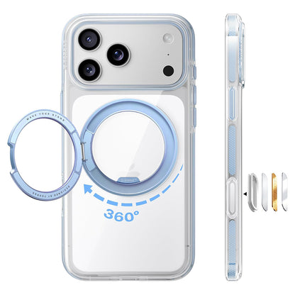 Coque MagSafe pour Apple iPhone 18 Pro Max / 17 Pro Max, Torras, Ostand O3 Light, Bleue