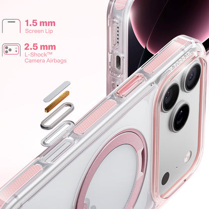 Coque MagSafe pour Apple iPhone 18 Pro Max / 17 Pro Max, Torras, Ostand O3 Light, Rose