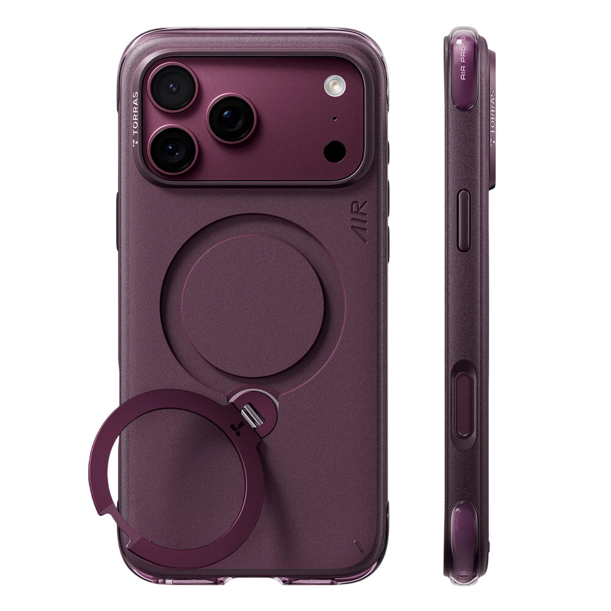Coque MagSafe pour Apple iPhone 18 Pro Max / 17 Pro Max, Torras, Ostand Q3 Air Essential, Violet