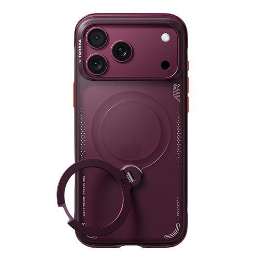 Coque MagSafe pour Apple iPhone 18 Pro Max / 17 Pro Max, Torras, Ostand Q3 Air, Violet