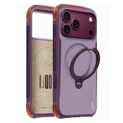 Coque MagSafe pour Apple iPhone 18 Pro Max / 17 Pro Max, Torras, Ostand Q3 Air Pro, Violet
