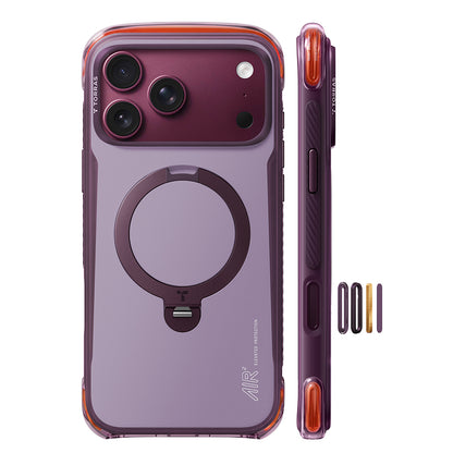 Coque MagSafe pour Apple iPhone 18 Pro Max / 17 Pro Max, Torras, Ostand Q3 Air Pro, Violet