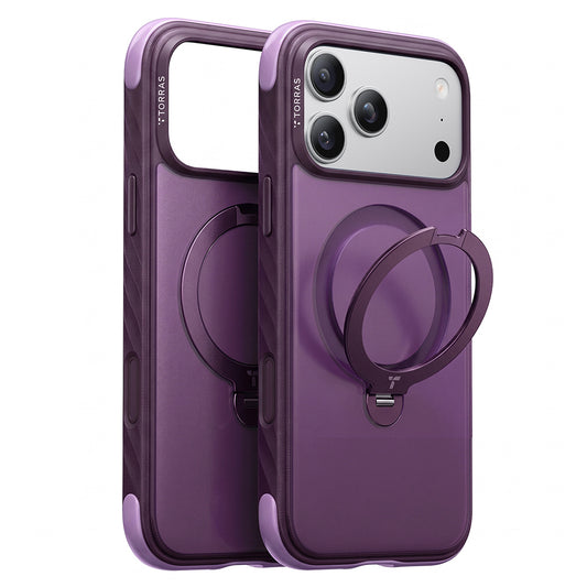 Coque MagSafe pour Apple iPhone 18 Pro Max / 17 Pro Max, Torras, Ostand Q3 Rugged, Violet