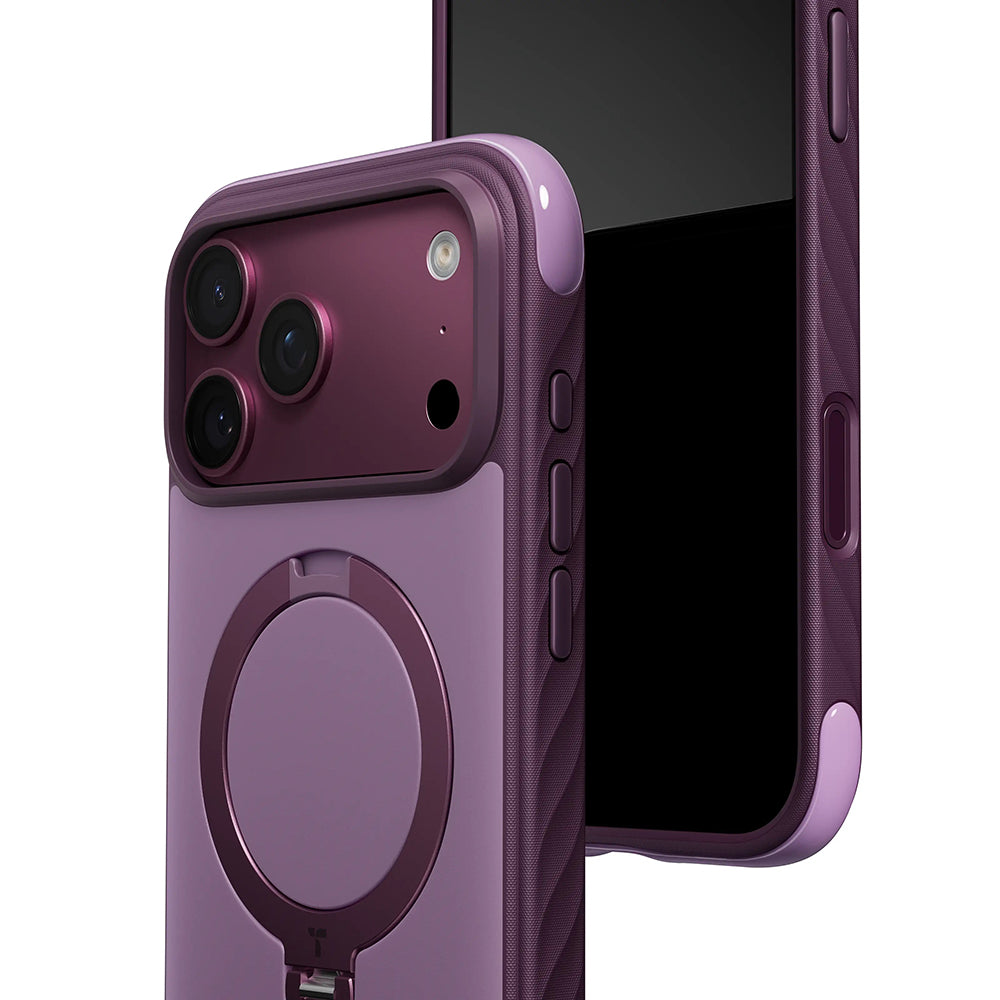 Coque MagSafe pour Apple iPhone 18 Pro Max / 17 Pro Max, Torras, Ostand Q3 Rugged, Violet