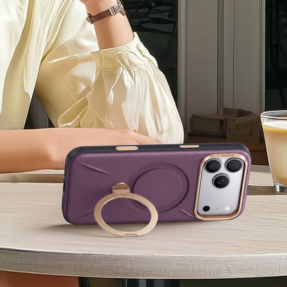 Coque MagSafe pour Apple iPhone 18 Pro Max / 17 Pro Max, Torras, QPRO Leather, Violet