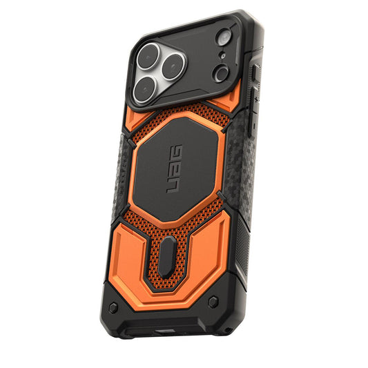 Coque MagSafe pour Apple iPhone 18 Pro Max / 17 Pro Max, Urban Armor Gear, Monarch Pro Kevlar, Orange