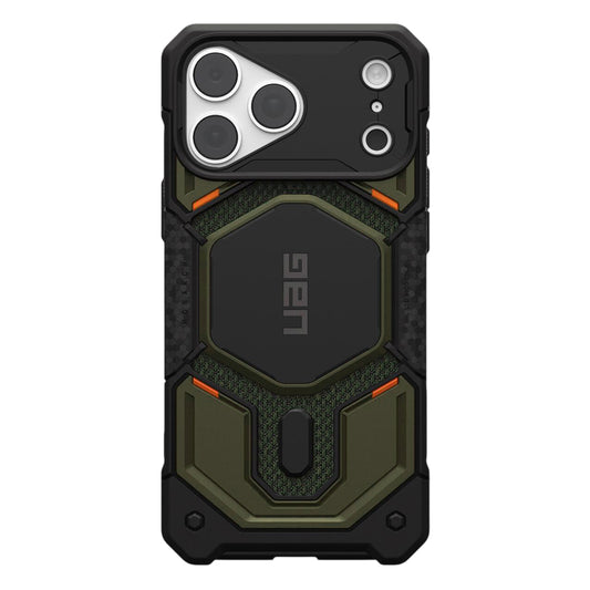 Coque MagSafe pour Apple iPhone 18 Pro Max / 17 Pro Max, Urban Armor Gear, Monarch Pro Kevlar, Vert