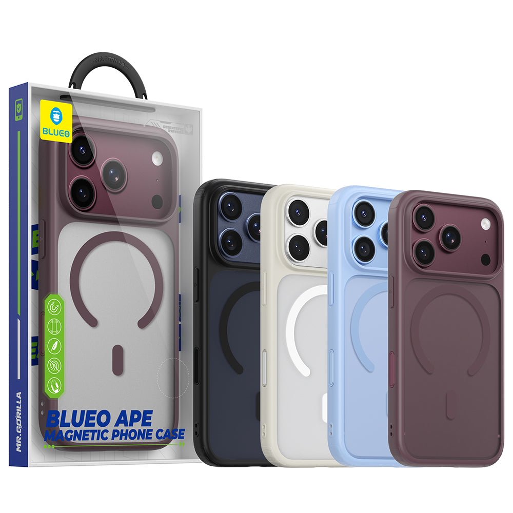 MagSafe Case for Apple iPhone 18 Pro Max, Blueo, APE Anti-Drop, Burgundy