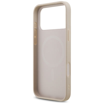 MagSafe Case for Apple iPhone 18 Pro Max, Guess, 4G Triangle Strass, Pink