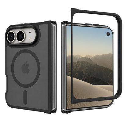 MagSafe Case for Apple iPhone Duo, Techsuit, PureFrost, Satin Black