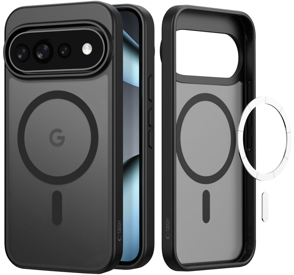 Coque MagSafe pour Google Pixel 11 Pro / 11 / 10 Pro / 10 / 9, Tech-Protect, Magmat, Noir Mat