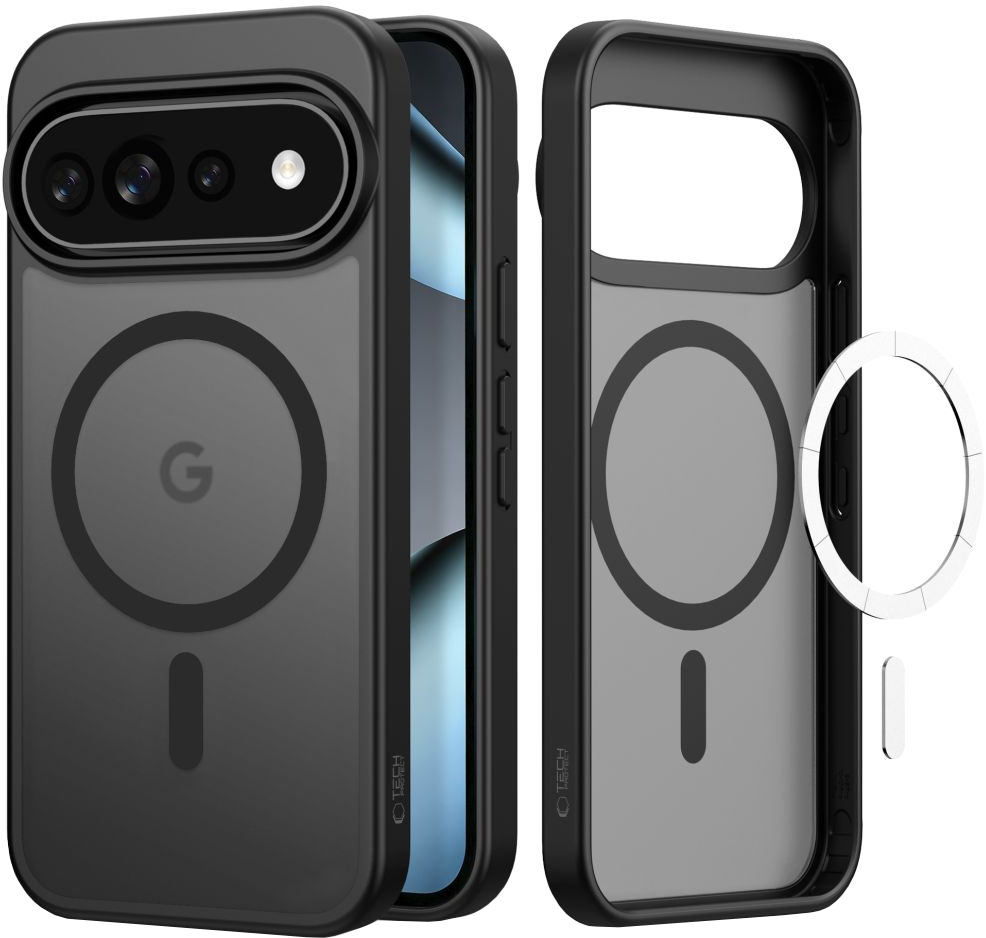 Coque MagSafe pour Google Pixel 11 Pro XL / 10 Pro XL / 9 Pro XL, Tech-Protect, Magmat, Noir Mat