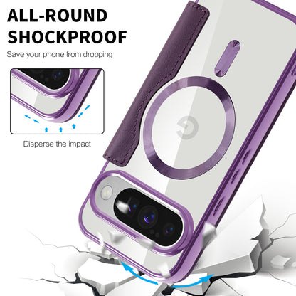Coque MagSafe pour Google Pixel 10 Pro / 10, Techsuit, SmartMag Book, Violet