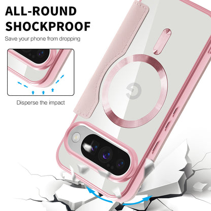 Coque MagSafe pour Google Pixel 10 Pro / 10, Techsuit, SmartMag Book, Rose