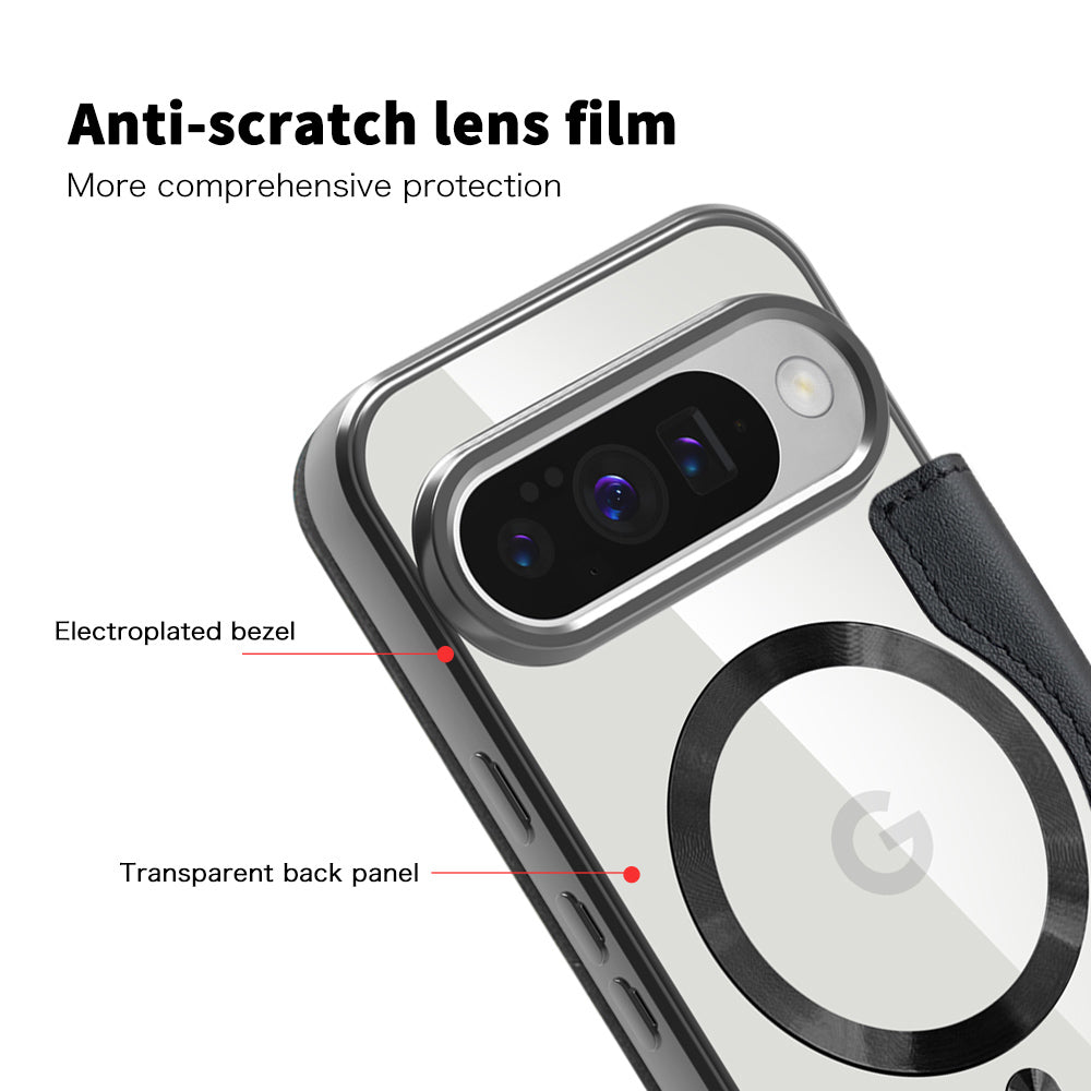 Coque MagSafe pour Google Pixel 10 Pro XL, Techsuit, SmartMag Book, Noire