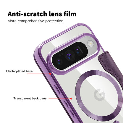 Coque MagSafe pour Google Pixel 10 Pro / 10, Techsuit, SmartMag Book, Violet