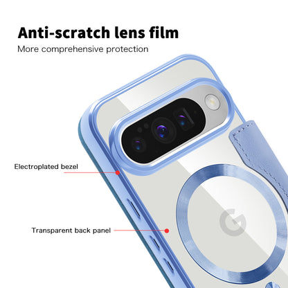 Coque MagSafe pour Google Pixel 10 Pro XL, Techsuit, SmartMag Book, Bleu