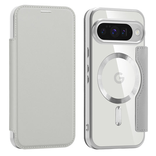 Coque MagSafe pour Google Pixel 10 Pro / 10, Techsuit, SmartMag Book, Gris