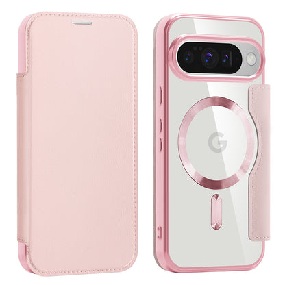 Coque MagSafe pour Google Pixel 10 Pro / 10, Techsuit, SmartMag Book, Rose