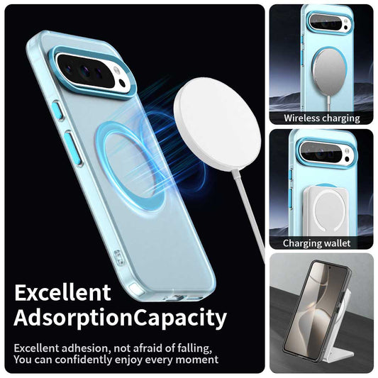 Coque MagSafe pour Google Pixel 10 Pro / 10, Techsuit, CandyCase, Bleue