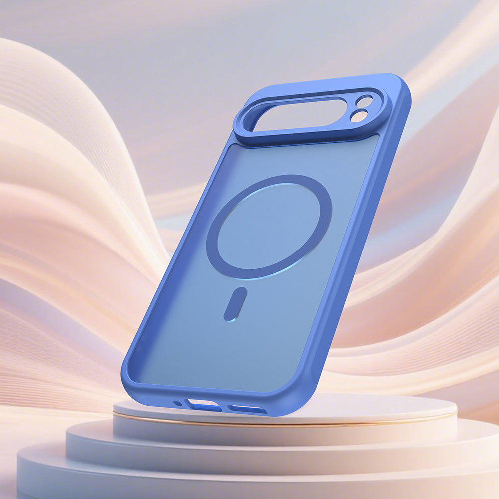 Coque MagSafe pour Google Pixel 10 Pro, Techsuit, HaloFrost II, Bleue