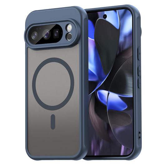Coque MagSafe pour Google Pixel 10 Pro, Techsuit, HaloFrost II, Bleu marine