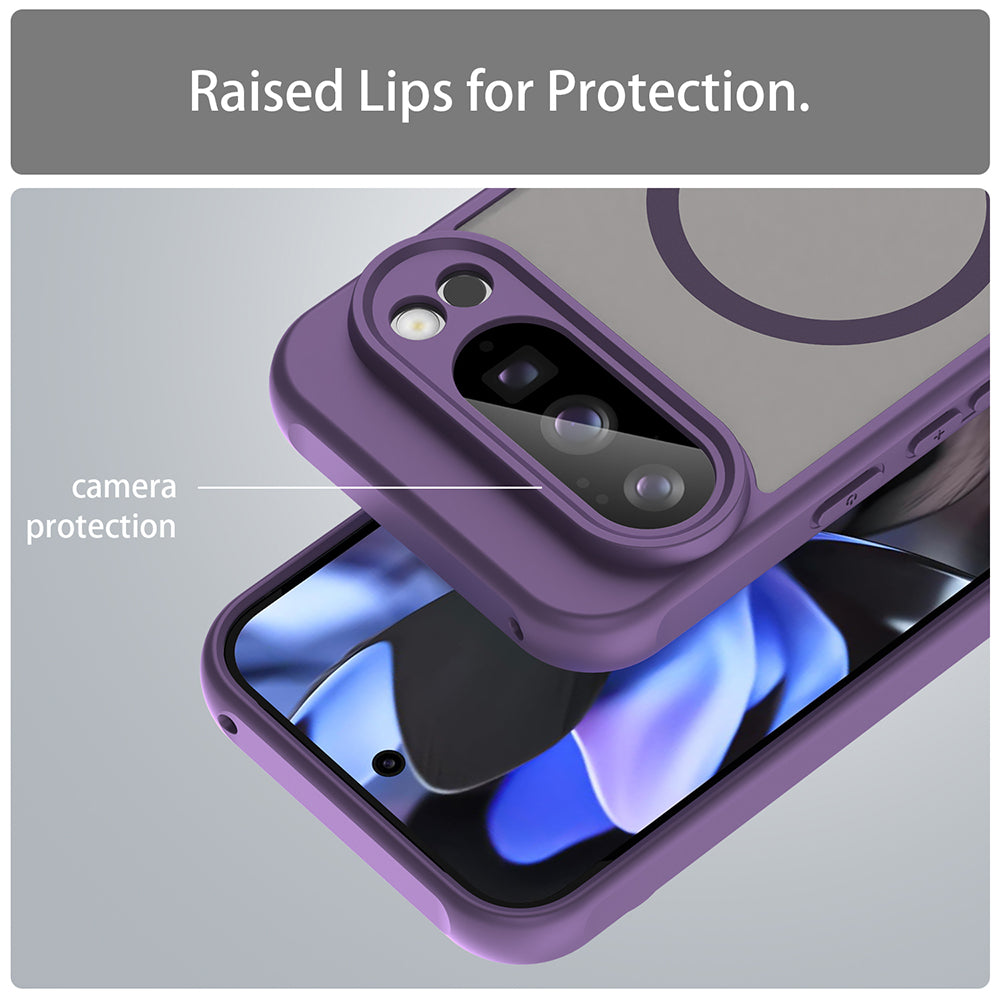 Coque MagSafe pour Google Pixel 10 Pro, Techsuit, HaloFrost II, Violet