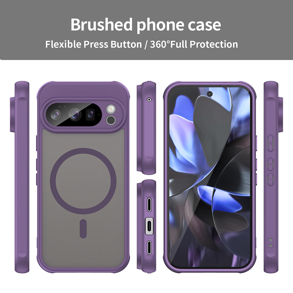Coque MagSafe pour Google Pixel 10 Pro, Techsuit, HaloFrost II, Violet