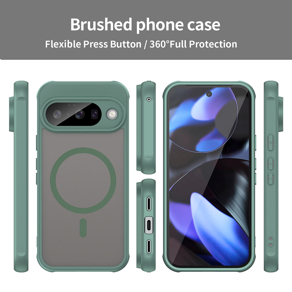 Coque MagSafe pour Google Pixel 10 Pro, Techsuit, HaloFrost II, Vert