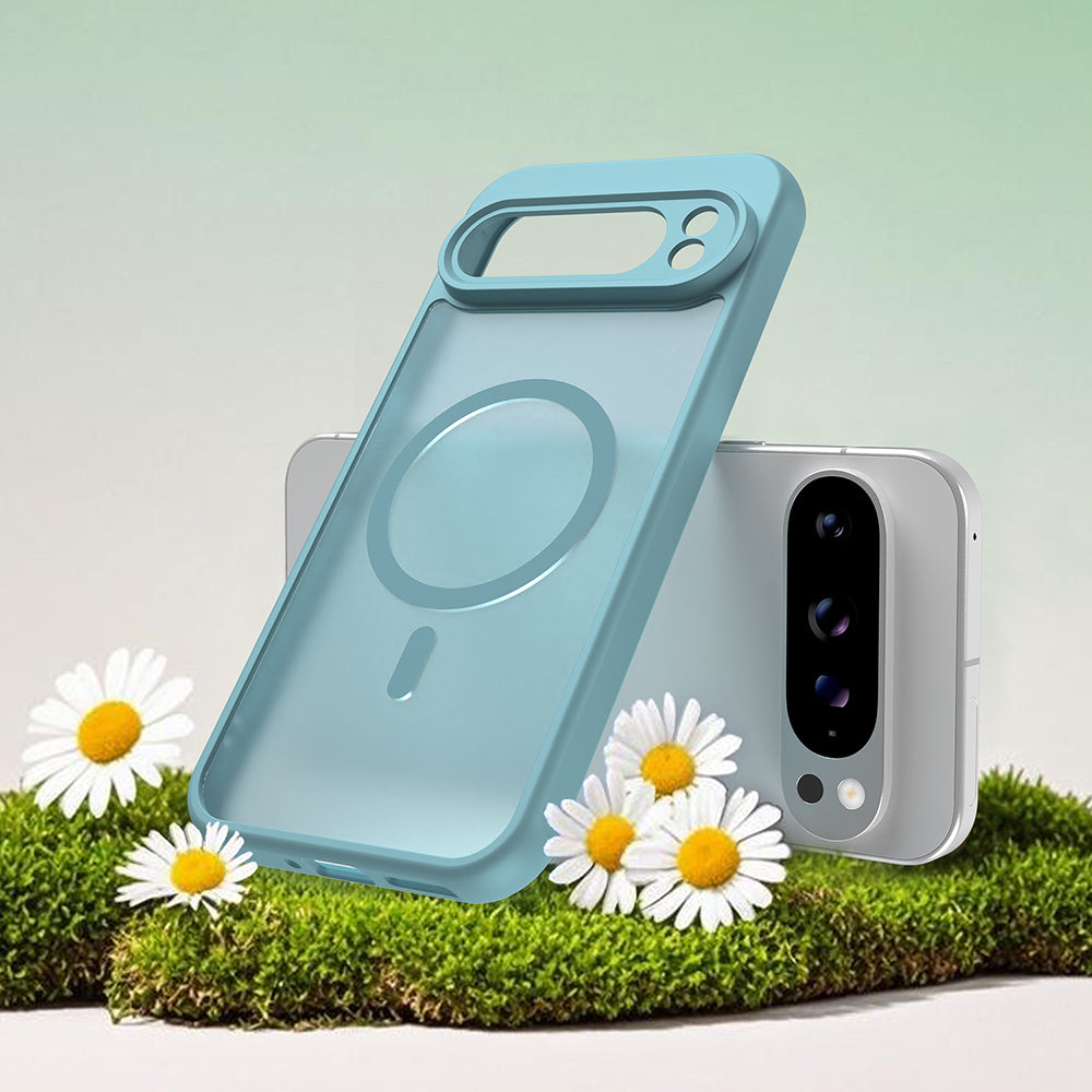 Étui MagSafe pour Google Pixel 10 Pro, Techsuit, HaloFrost II, Vert Clair