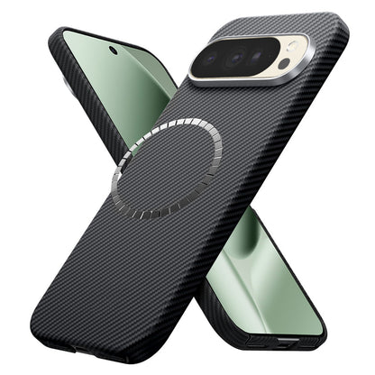 Étui MagSafe pour Google Pixel 10 Pro XL, Techsuit, Fibre d'Aramide, Noir