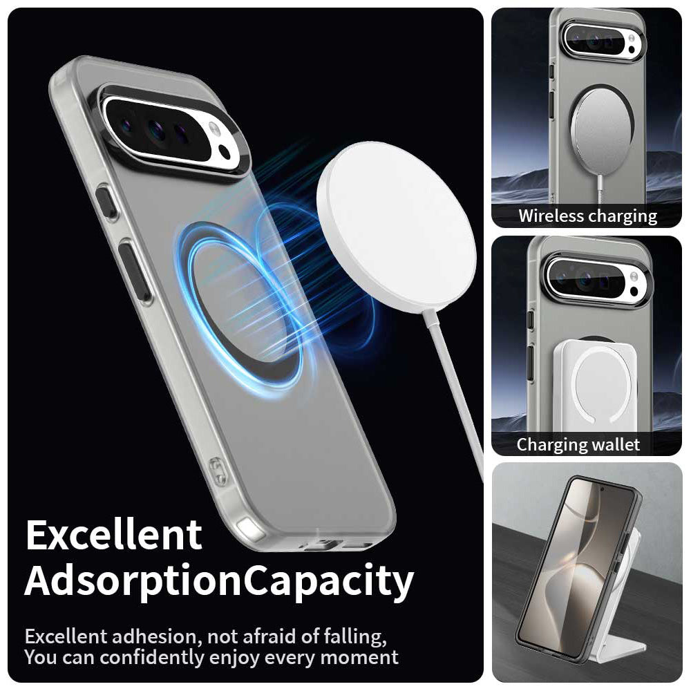 Coque MagSafe pour Google Pixel 10 Pro XL, Techsuit, CandyCase, Noire