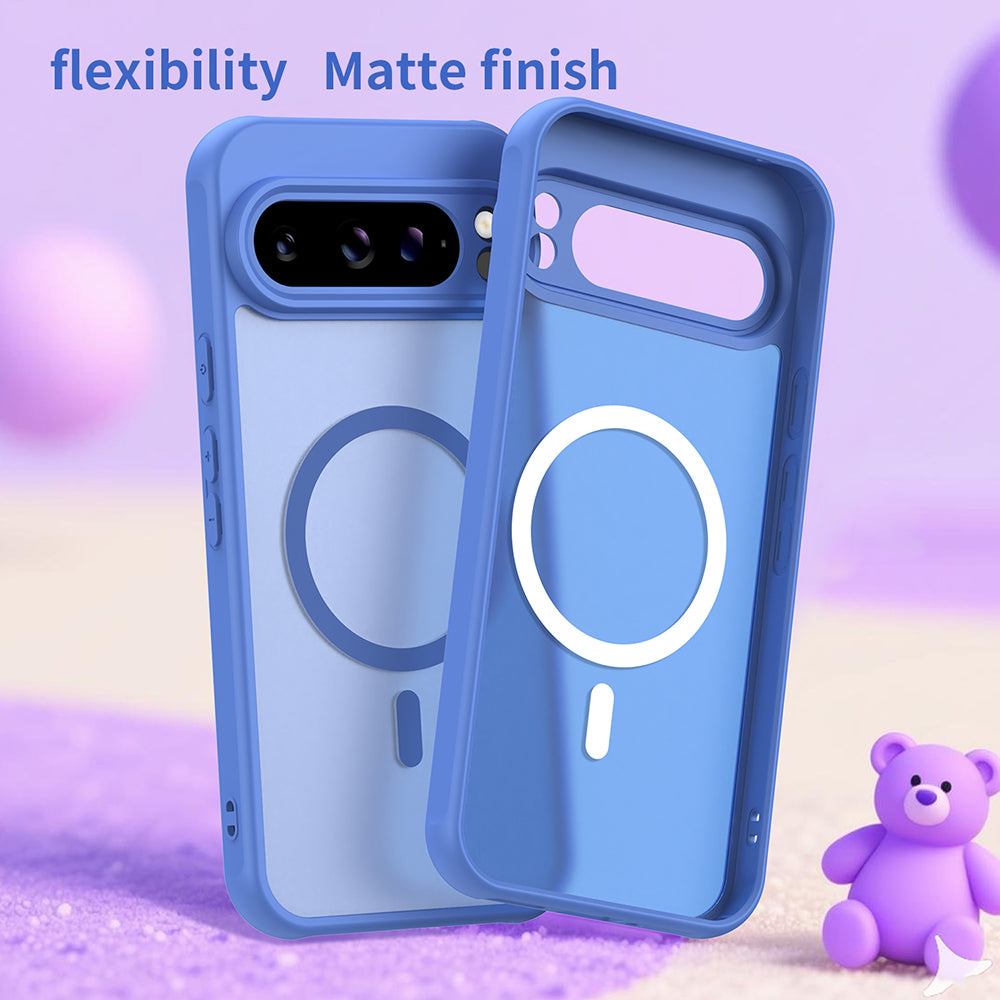 Housse MagSafe pour Google Pixel 10 Pro XL, Techsuit, HaloFrost II, Bleue