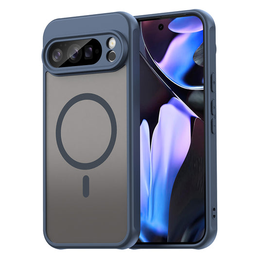 Coque MagSafe pour Google Pixel 10 Pro XL, Techsuit, HaloFrost II, Bleu marine