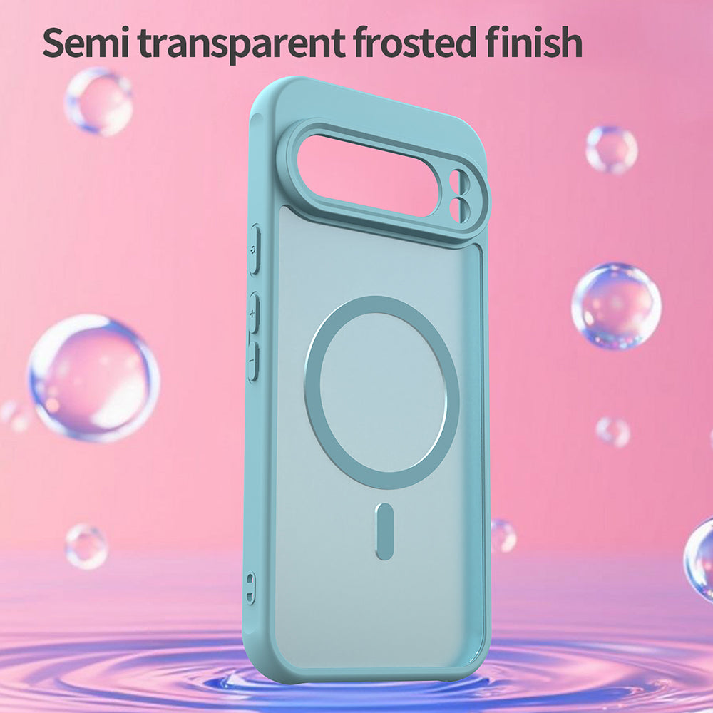 Étui MagSafe pour Google Pixel 10 Pro XL, Techsuit, HaloFrost II, Vert Clair