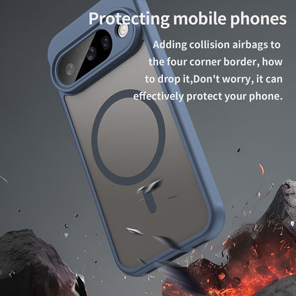 Coque MagSafe pour Google Pixel 10, Techsuit, HaloFrost II, Bleu marine