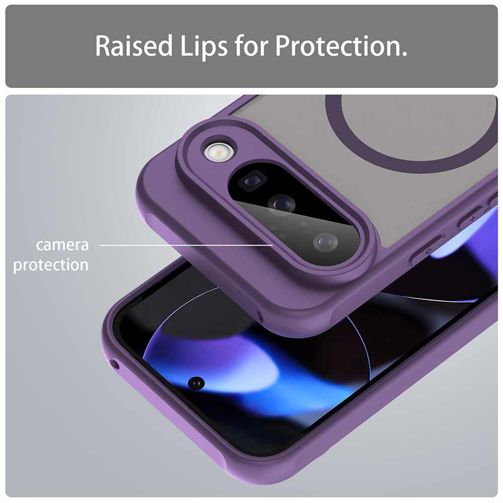 Coque MagSafe pour Google Pixel 10, Techsuit, HaloFrost II, Violet