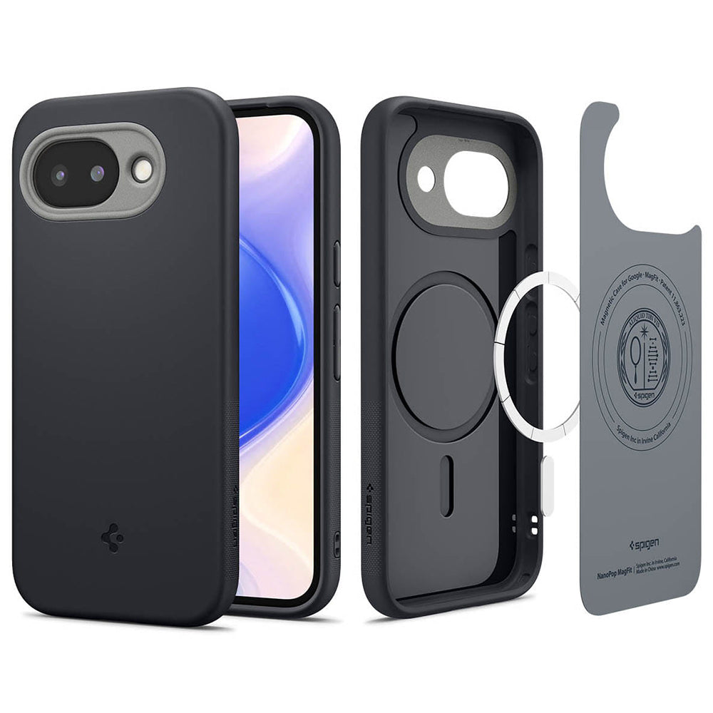 Coque MagSafe pour Google Pixel 10a, Spigen, Caseology Nano Pop, Noire ACS11287
