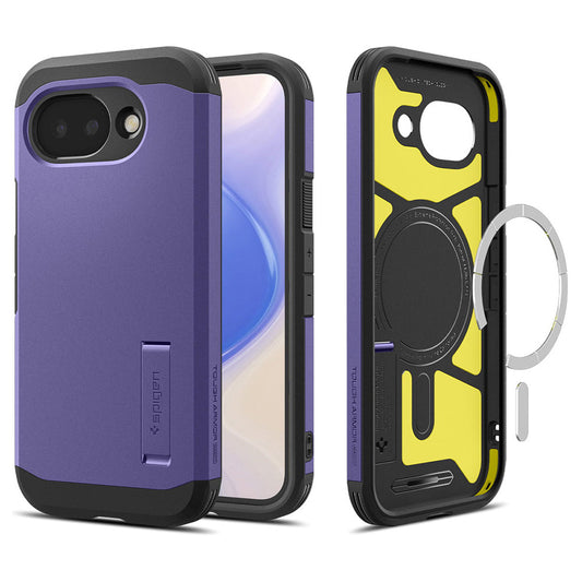Coque MagSafe pour Google Pixel 10a, Spigen, Tough Armor, Violet ACS11281