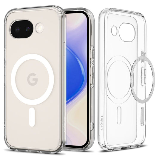 Coque MagSafe pour Google Pixel 10a, Spigen, Ultra Hybrid, Transparente Blanche ACS11276